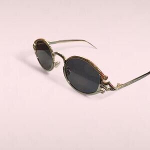 Vintage style steampunk oval sunglasses